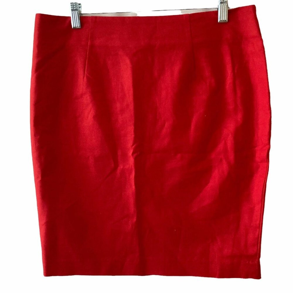 Paraphrase SKirt Red Knee Length Womens Size 10